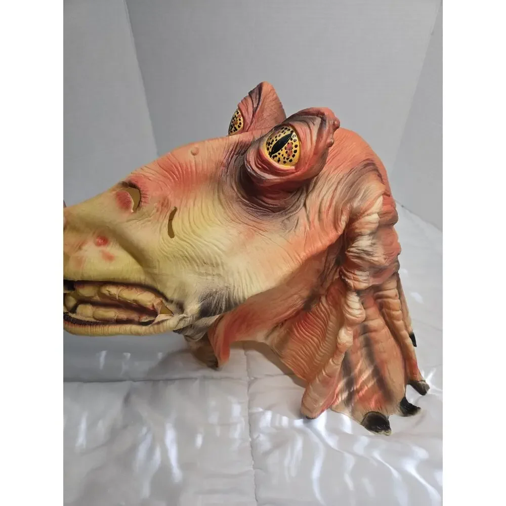 Lucasfilms Ltd Star Wars Jar Jar Binks Costume Mask Rubber PVC Episode 1 - VTG